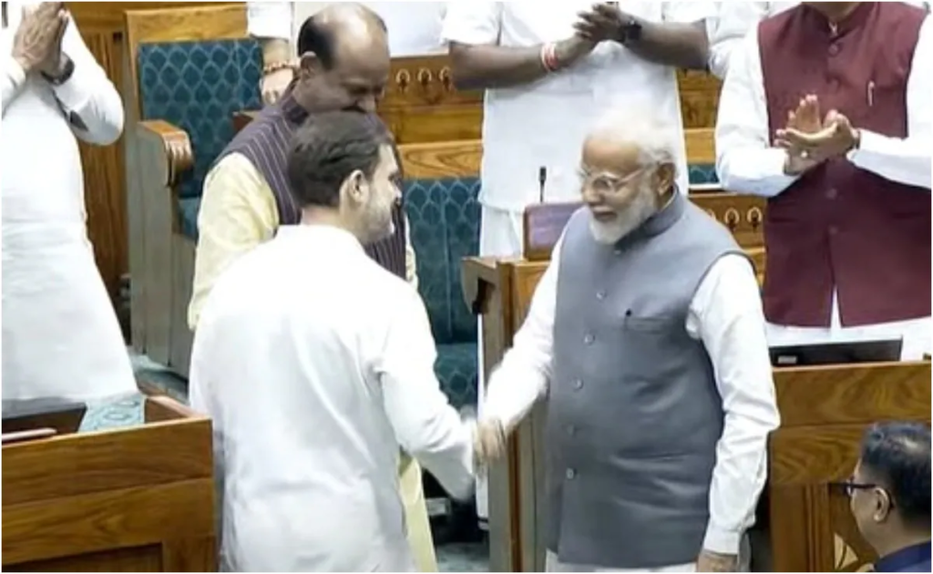 Lok Sabha Speaker: लोकसभा में साथ-साथ चले पीएम मोदी और राहुल गांधी, जाने कारण